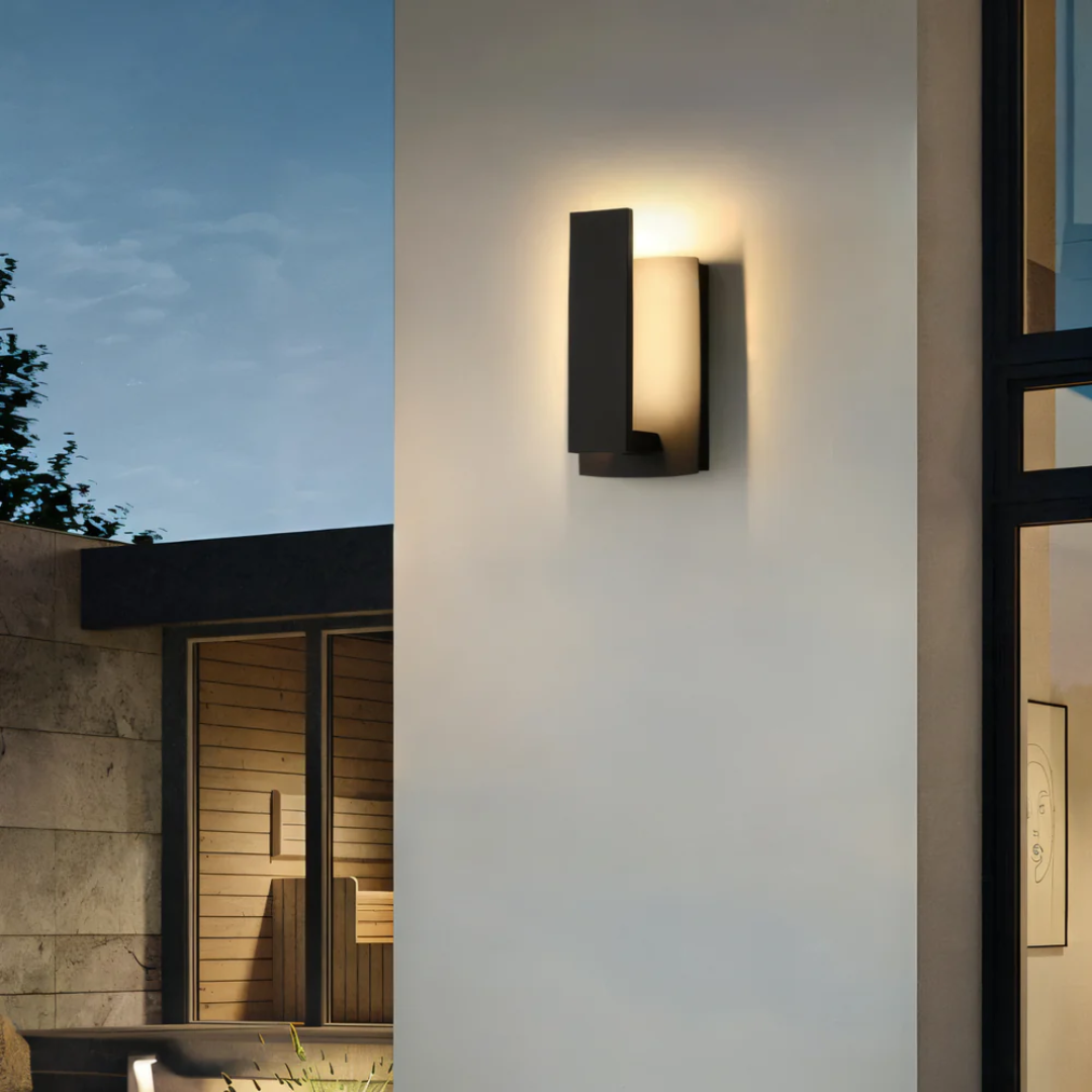 Modern Outdoor Wall Lamp – Waterproof Aluminum LED Exterior Wall Light for Garden and Terrace