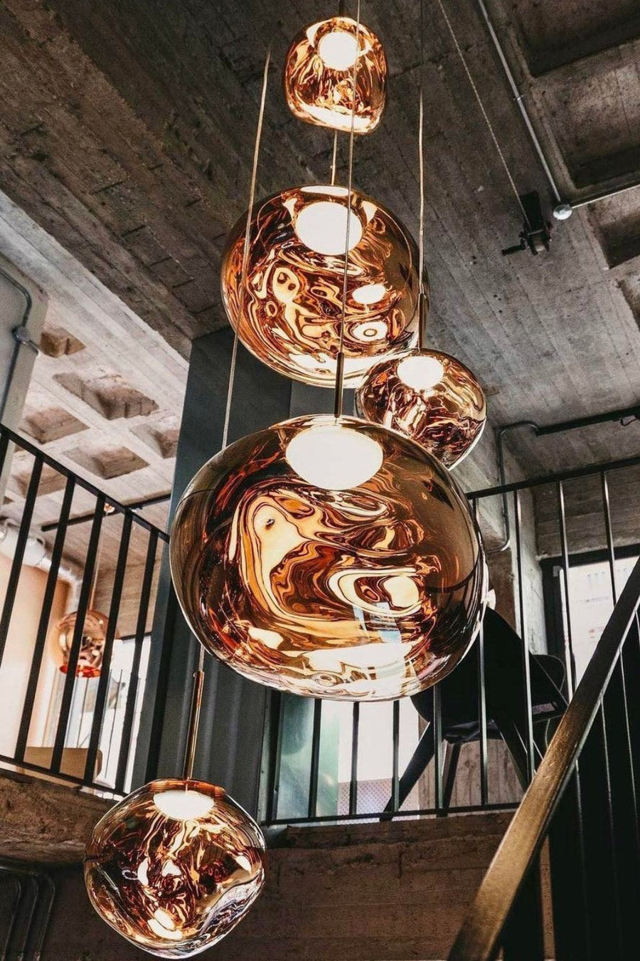 Modern Lava Glass Dome Pendant Light 1-Light
