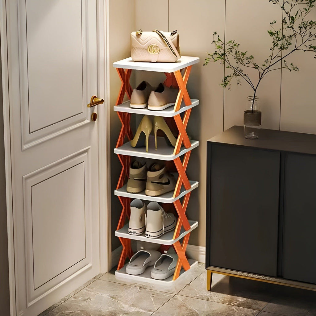 Guili | FlexiStack Shoe Rack – Foldable Multiple Shoe Organizer for Small Spaces