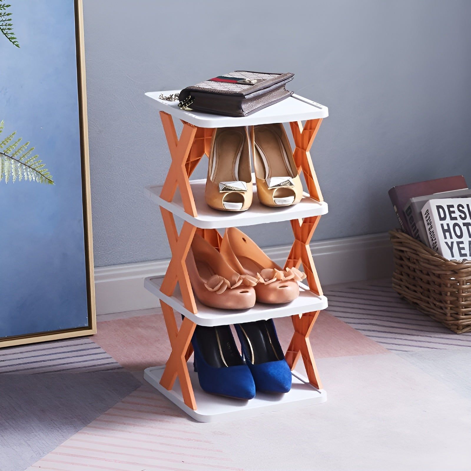 Guili | FlexiStack Shoe Rack – Foldable Multiple Shoe Organizer for Small Spaces