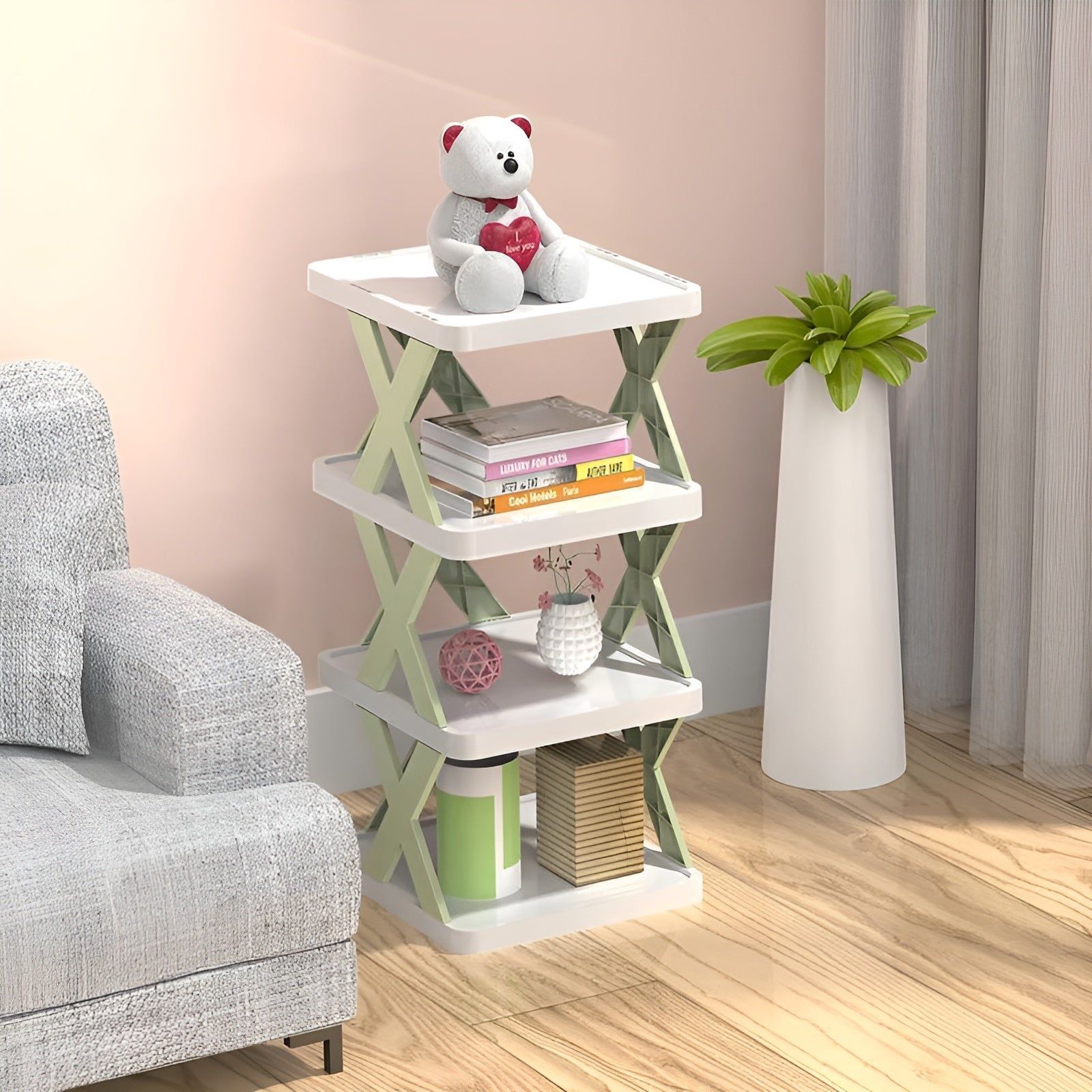 Guili | FlexiStack Shoe Rack – Foldable Multiple Shoe Organizer for Small Spaces