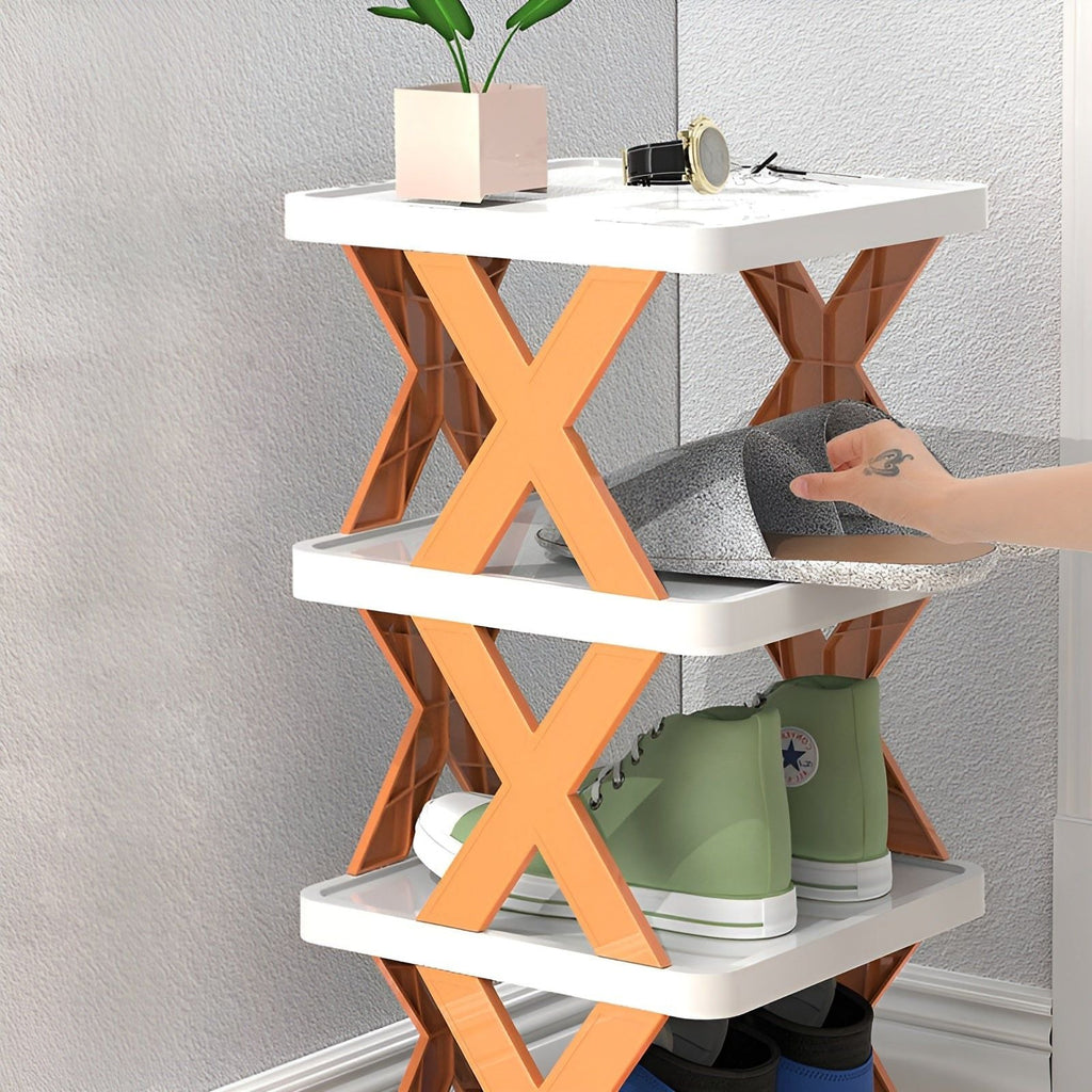 Guili | FlexiStack Shoe Rack – Foldable Multiple Shoe Organizer for Small Spaces