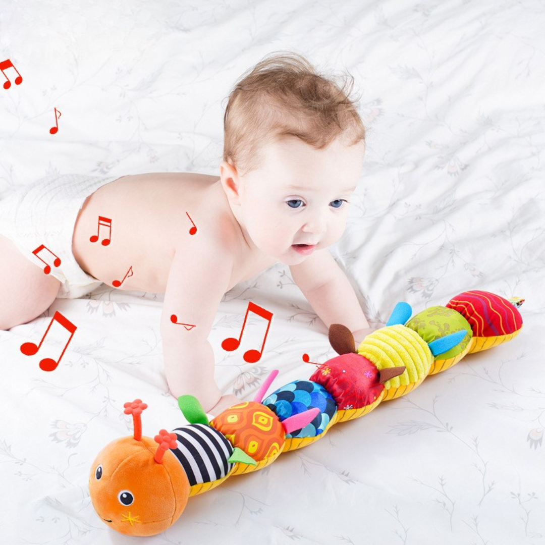 Musical Baby Caterpillar Toy - Interactive Plush for Sensory Development and Motor Skills