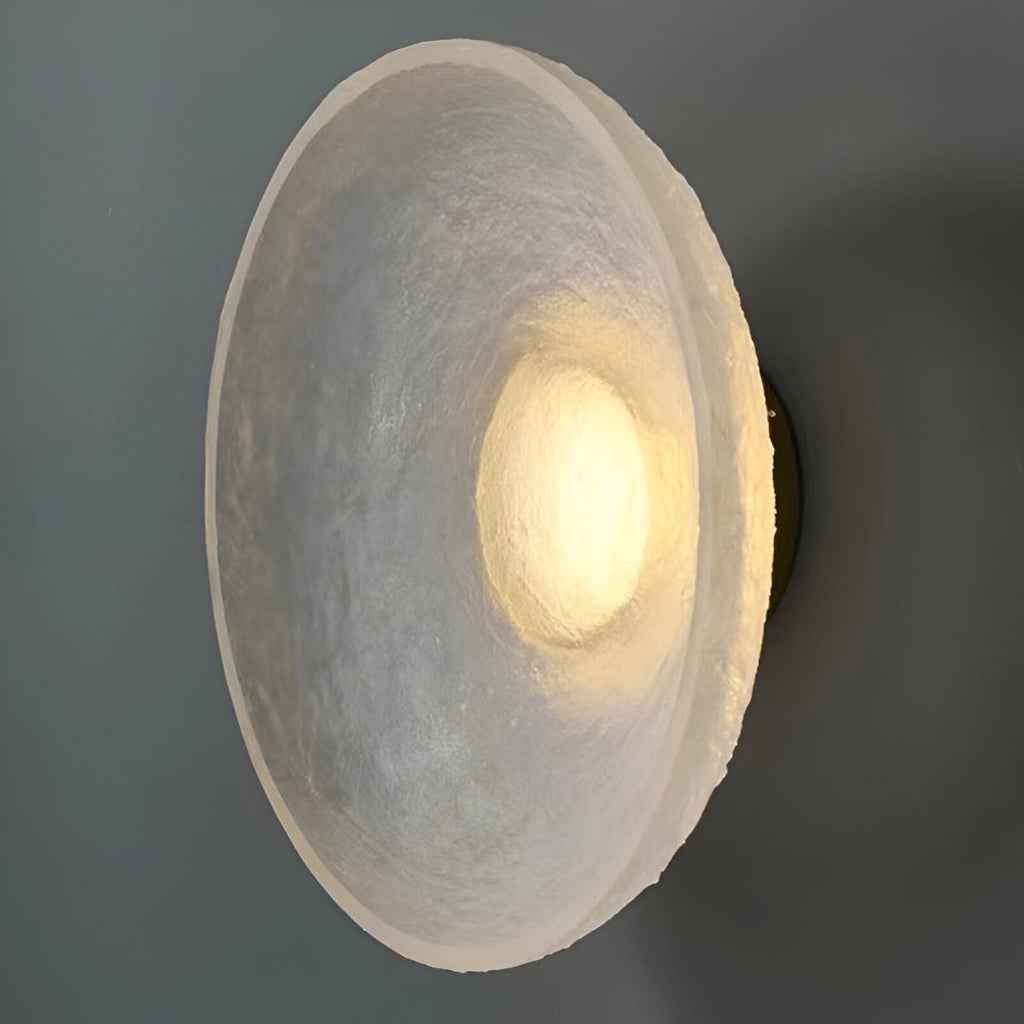 Modern Minimalist Resin Round Wall Sconce LED 1-Light