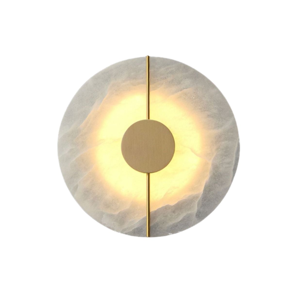 Modern Nordic Marble Round Wall Sconce LED 1-Light