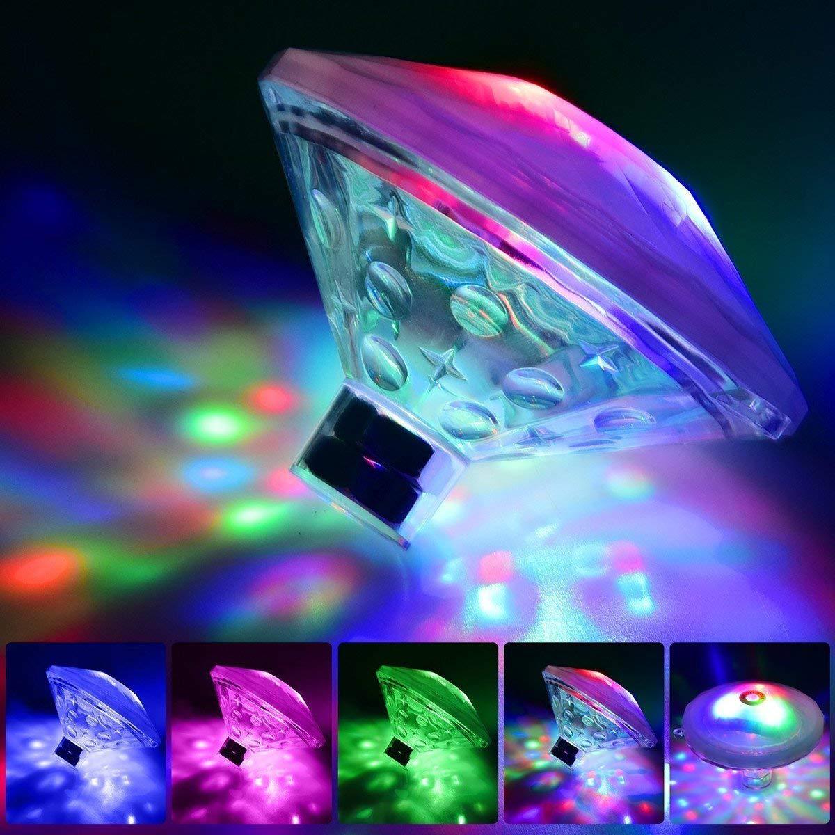 Outdoor LED Waterproof Diamond Pool Light Floating Decor