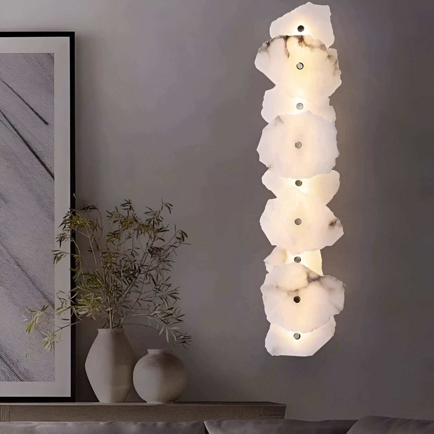 Modern Irregular Marble Wall Sconce LED 1-Light