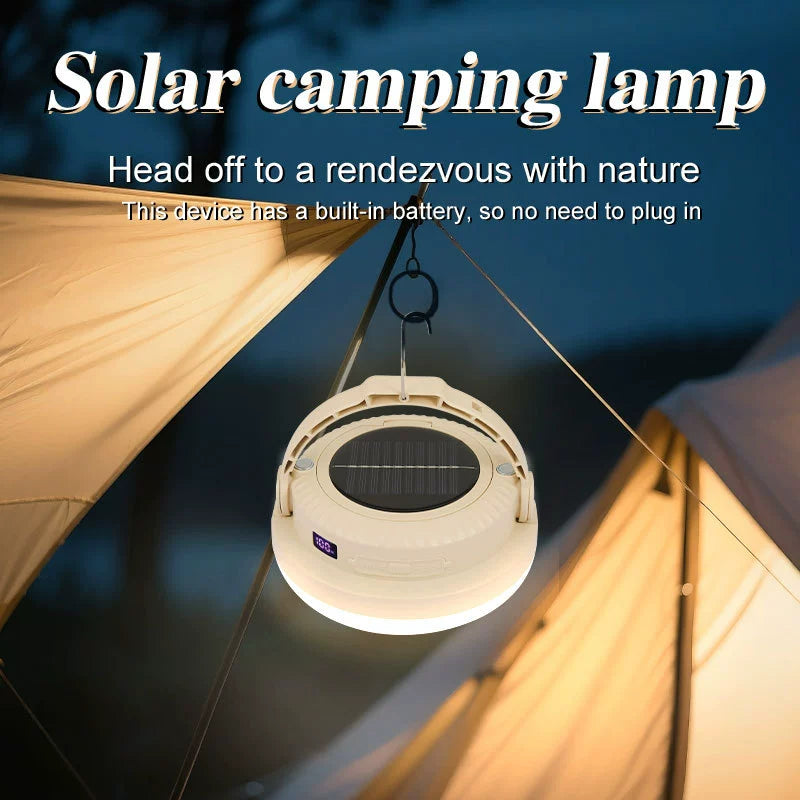 Long-Endurance LED Rechargeable Light Solar Camping Light