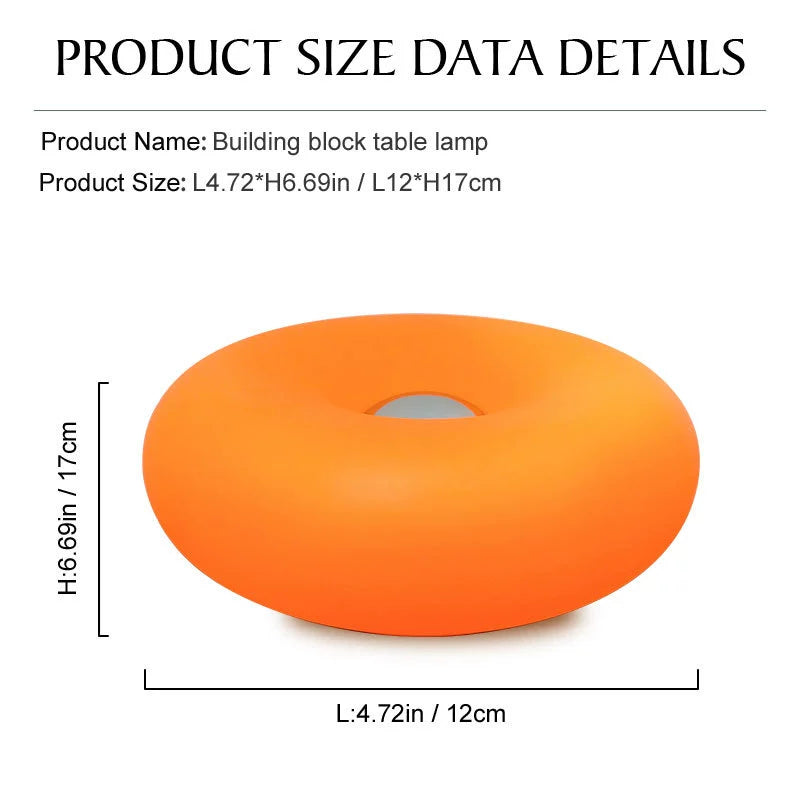 Desktop Mini Table Lamp Bauhaus Vintage Egg Tart Night Light