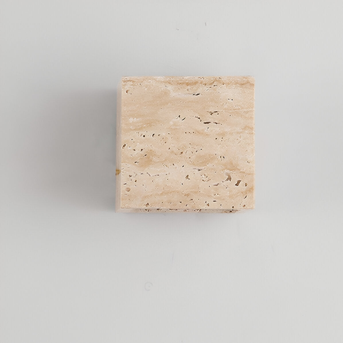 Minimalist Travertine Stone Square Outdoor Wall Light LED 1-Light