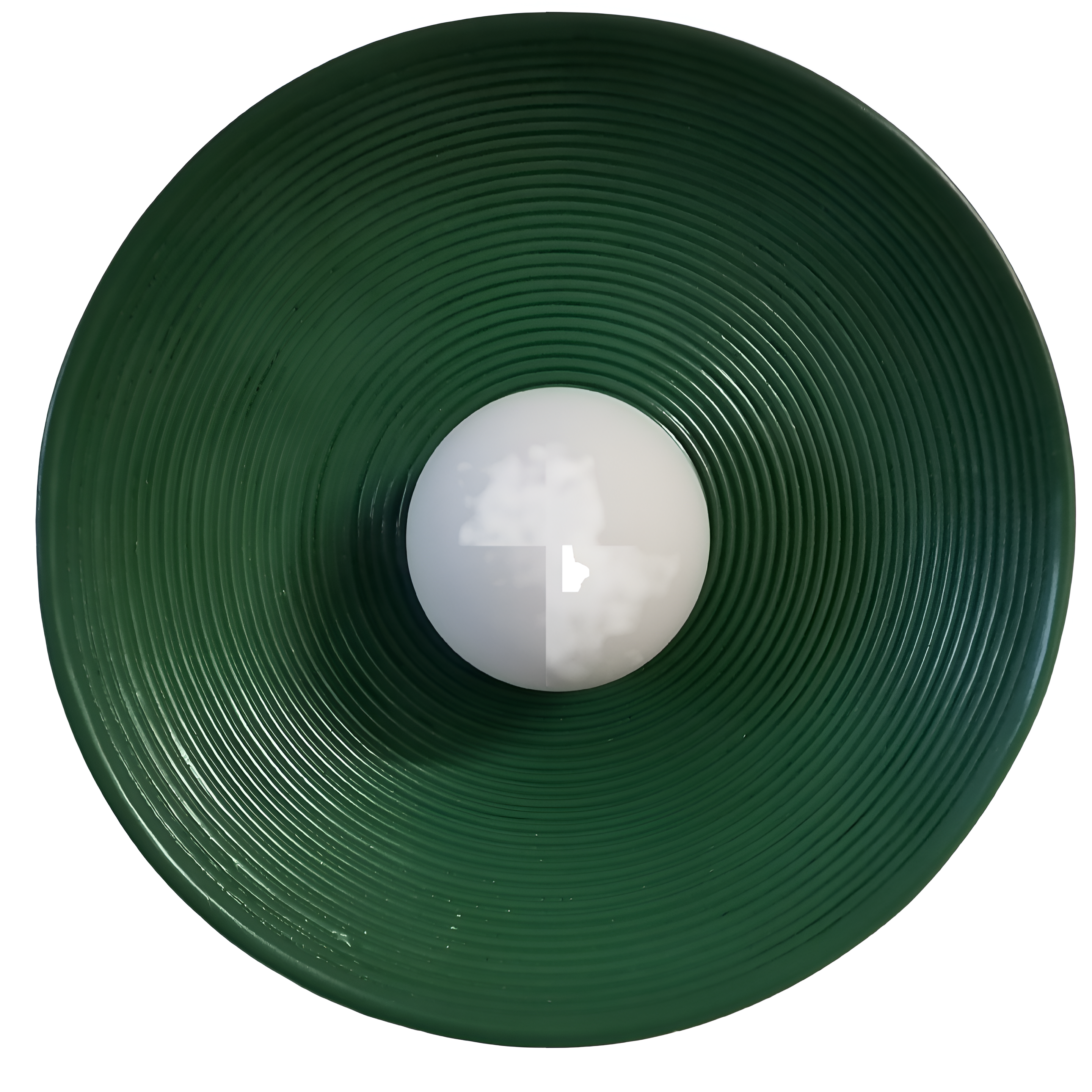 Retro Resin Ceramic-style Round Wall Sconce LED 1-light