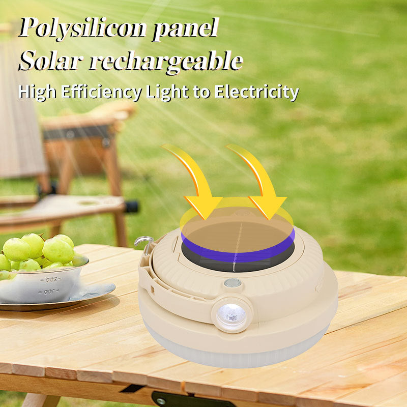 Long-Endurance LED Rechargeable Light Solar Camping Light