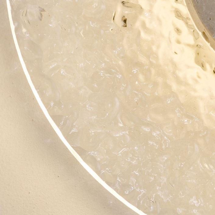 Modern Travertine Acrylic Round Wall Sconce LED 1-light