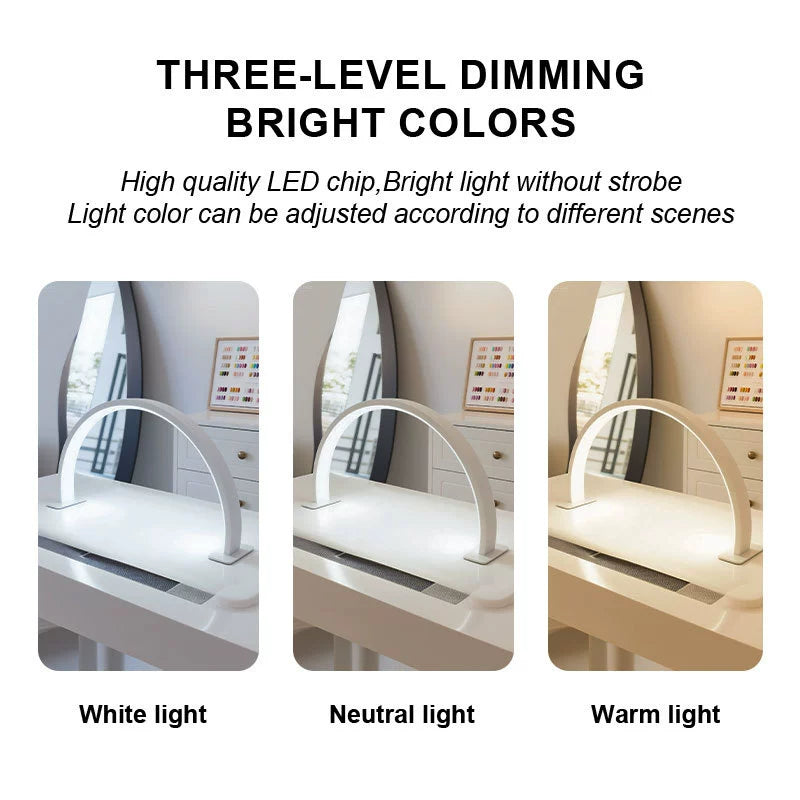 Half-Moon Nail Work Lamp U-Shaped LED Desktop Lighting