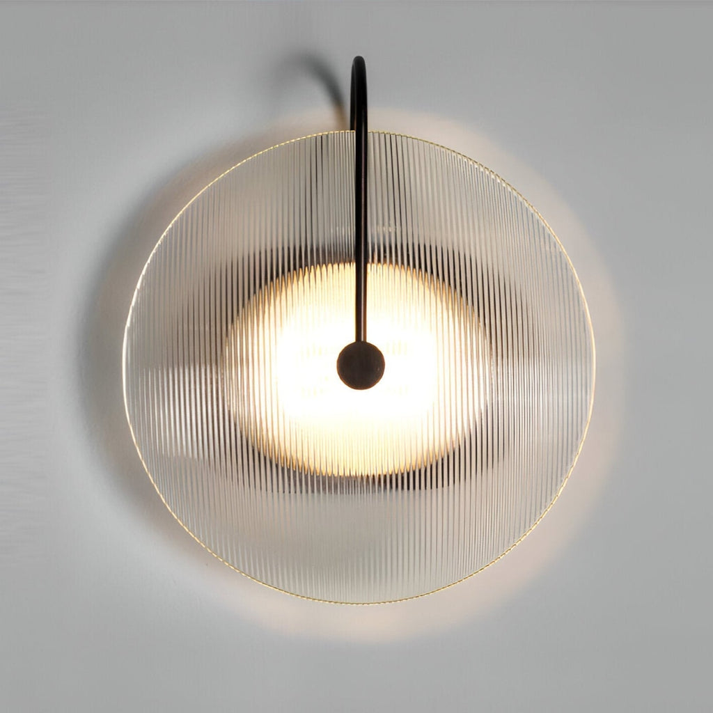 Postmodern Nordic Frosted Glass Round Wall Sconce LED 1-Light