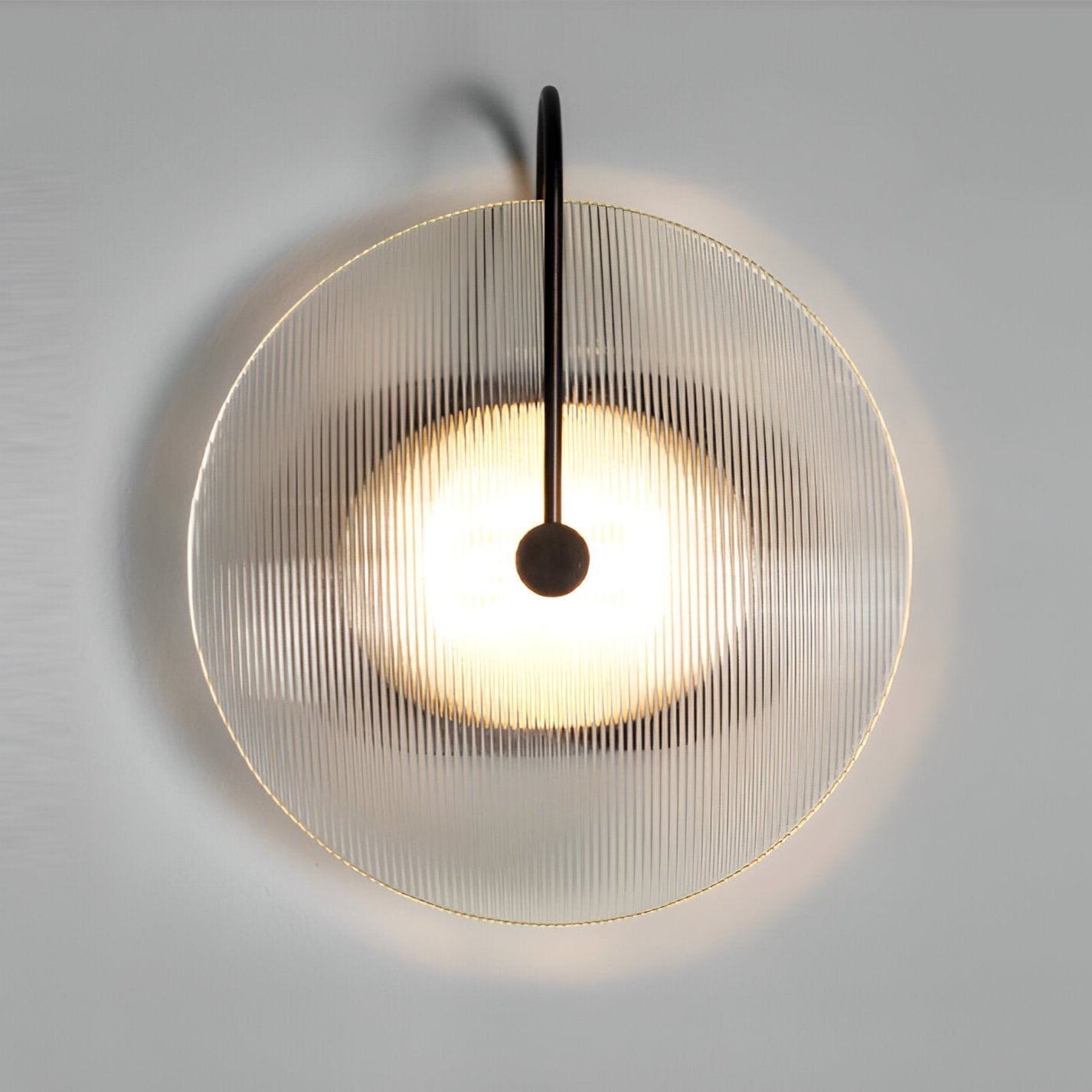 Postmodern Nordic Frosted Glass Round Wall Sconce LED 1-Light