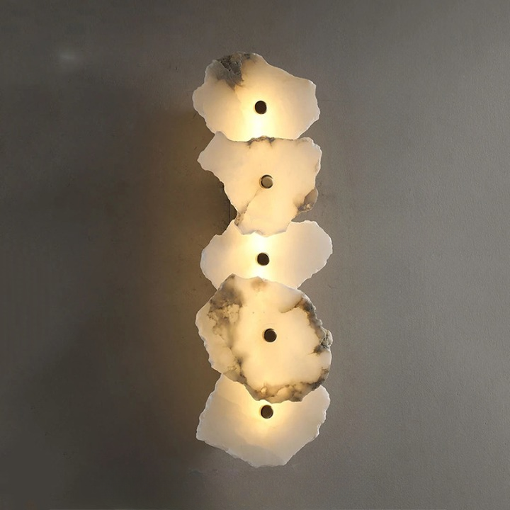 Modern Irregular Marble Wall Sconce LED 1-Light