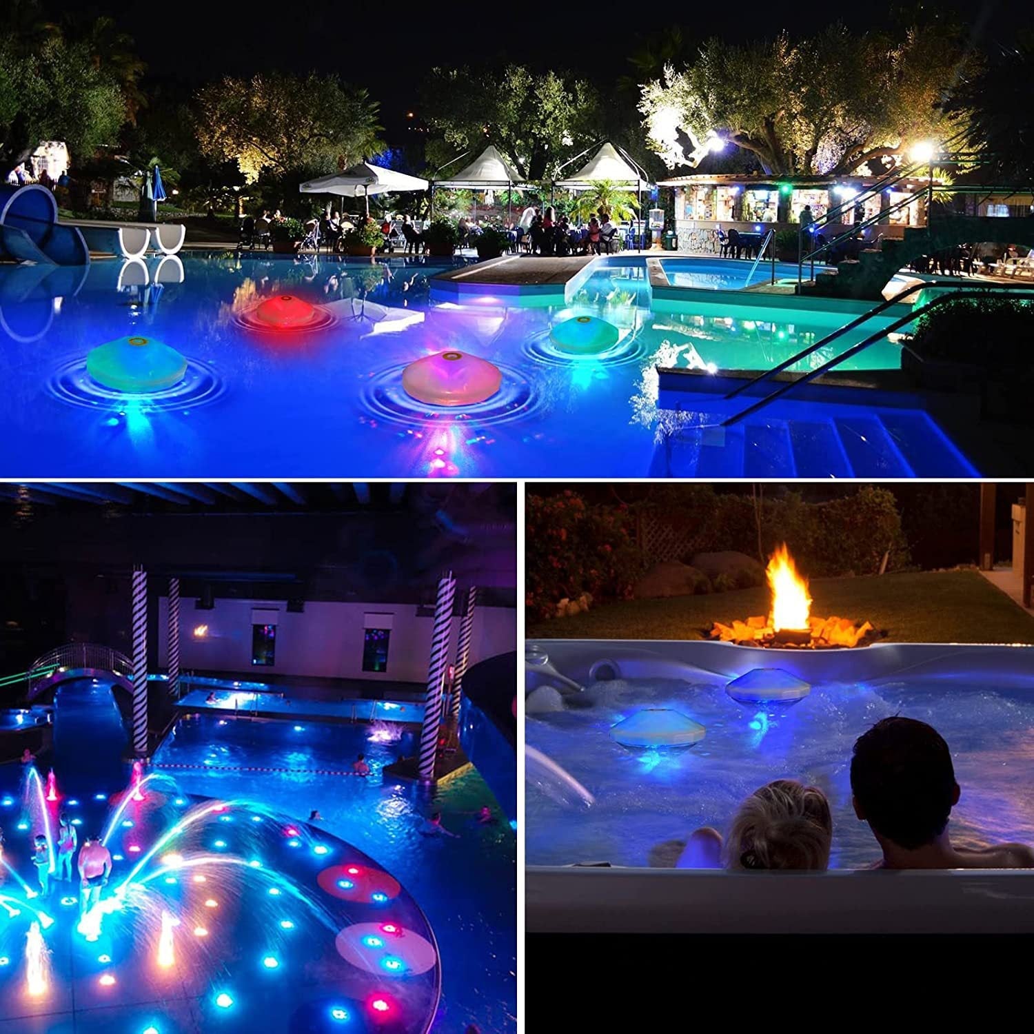 Outdoor LED Waterproof Diamond Pool Light Floating Decor