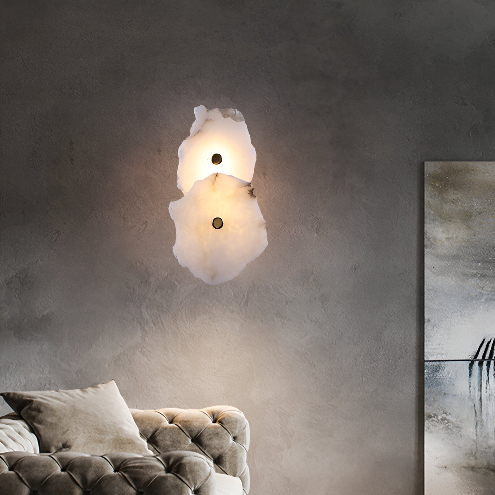 Modern Irregular Marble Wall Sconce LED 1-Light