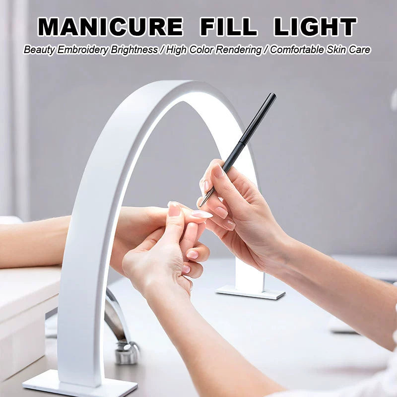 Half-Moon Nail Work Lamp U-Shaped LED Desktop Lighting