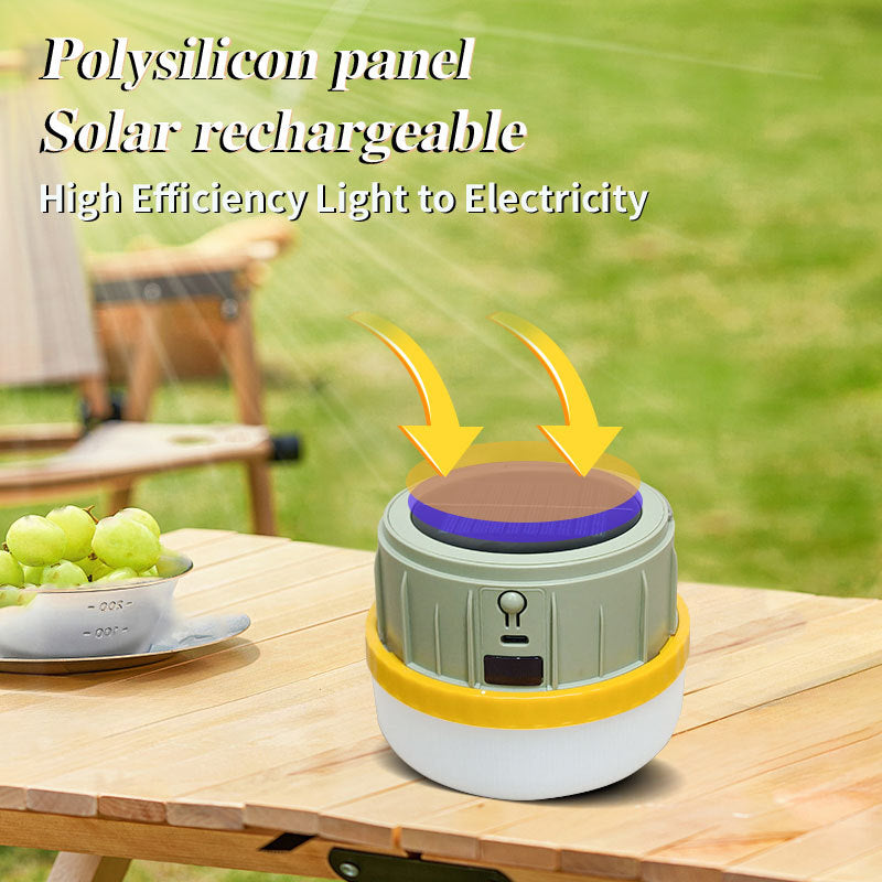 Digital Display Solar Camping Light Mobile Emergency Lighting