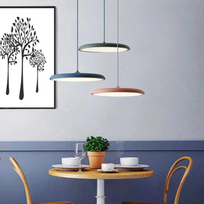 Scandinavian Round Pendant Light LED 1-Light