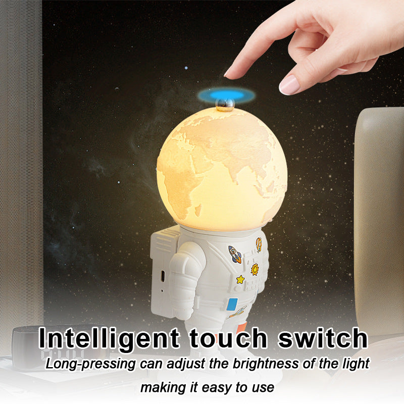 Astronaut Moon Lamp Resin Night Light Bedroom Bedside Decor Creative Gift