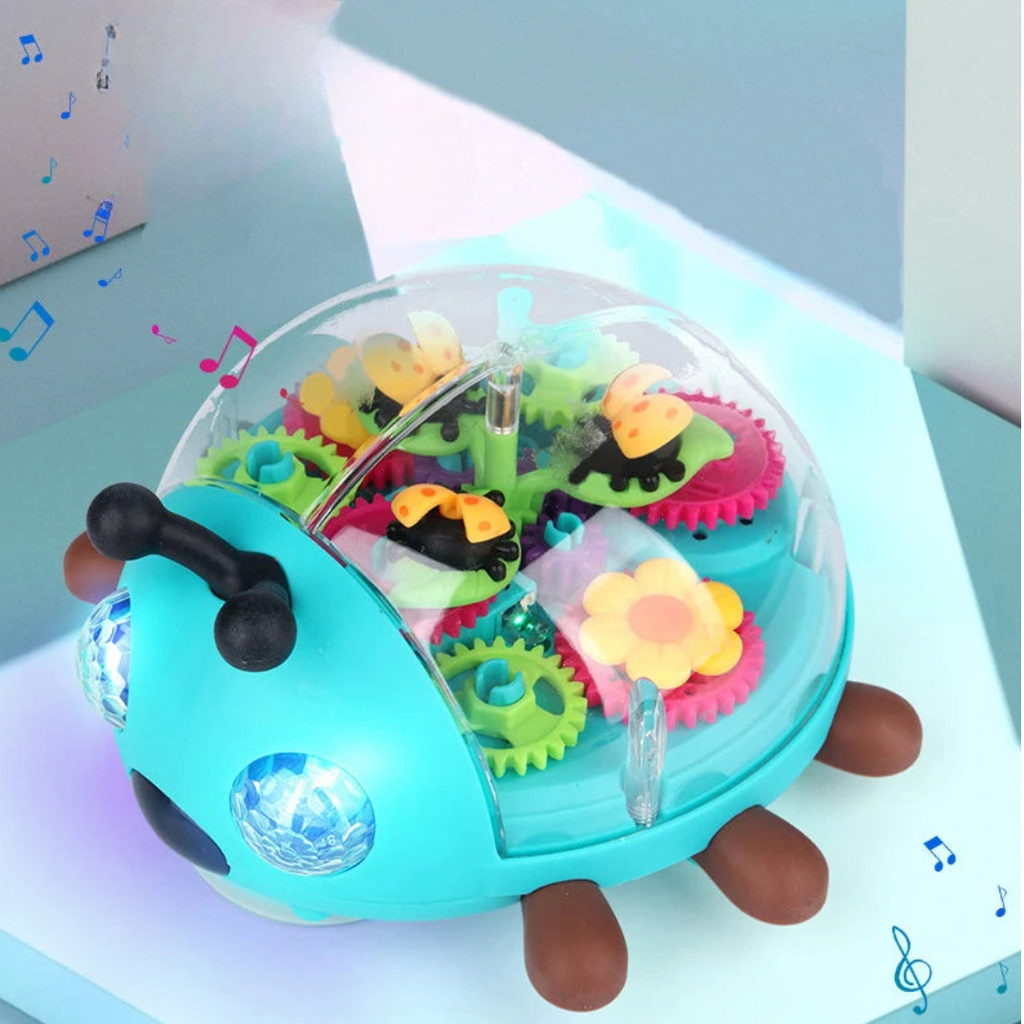 Guili | RoboBugs | Educational fun - Cartoon Electric LED Music Ladybug Robot