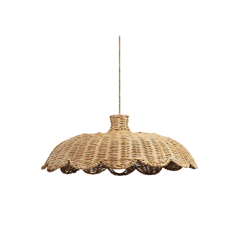 Bohemian Rattan Pendant Ceiling Light LED 1-Light