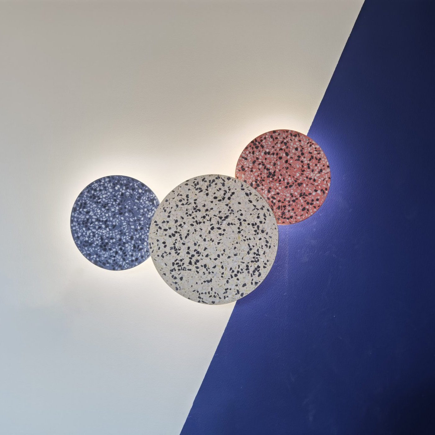 Modern Terrazzo Round Wall Sconce LED 1-Light