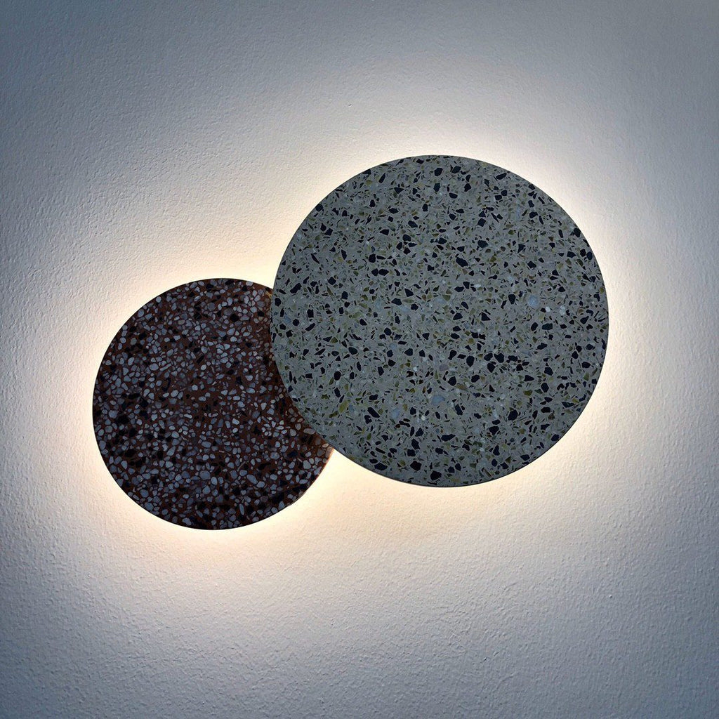 Modern Terrazzo Round Wall Sconce LED 1-Light