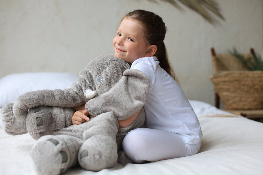 Plush Elephant Pillow | Soft Nursery Comfort Cushion