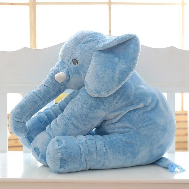 Plush Elephant Pillow | Soft Nursery Comfort Cushion