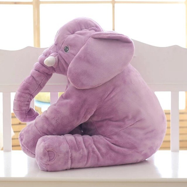 Plush Elephant Pillow | Soft Nursery Comfort Cushion