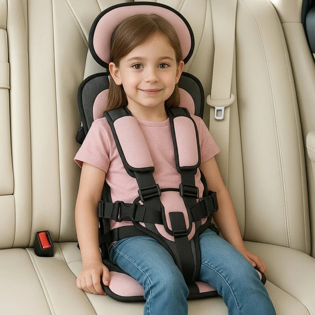 Portable Car Seat Booster for Kids - Travel Harness for Safety