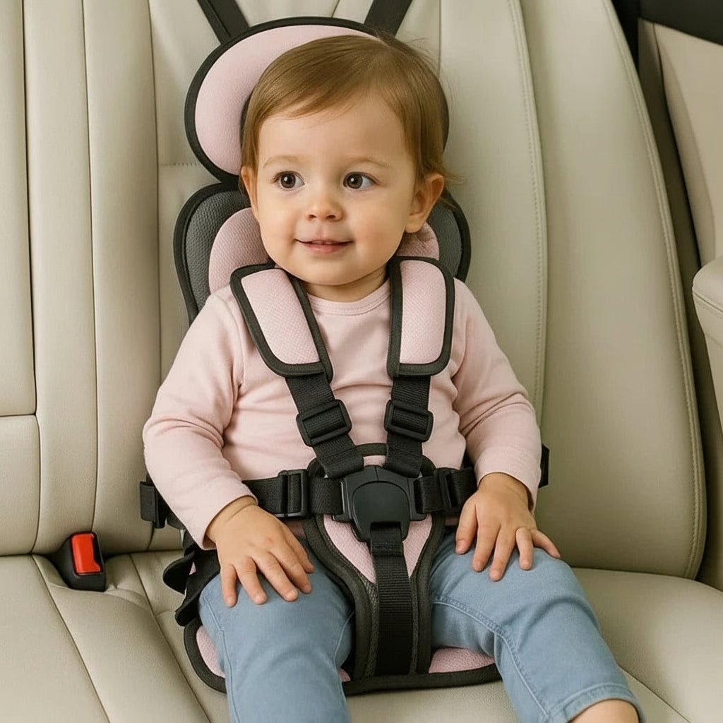 Portable Car Seat Booster for Kids - Travel Harness for Safety