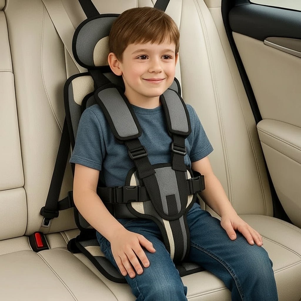 Portable Car Seat Booster for Kids - Travel Harness for Safety