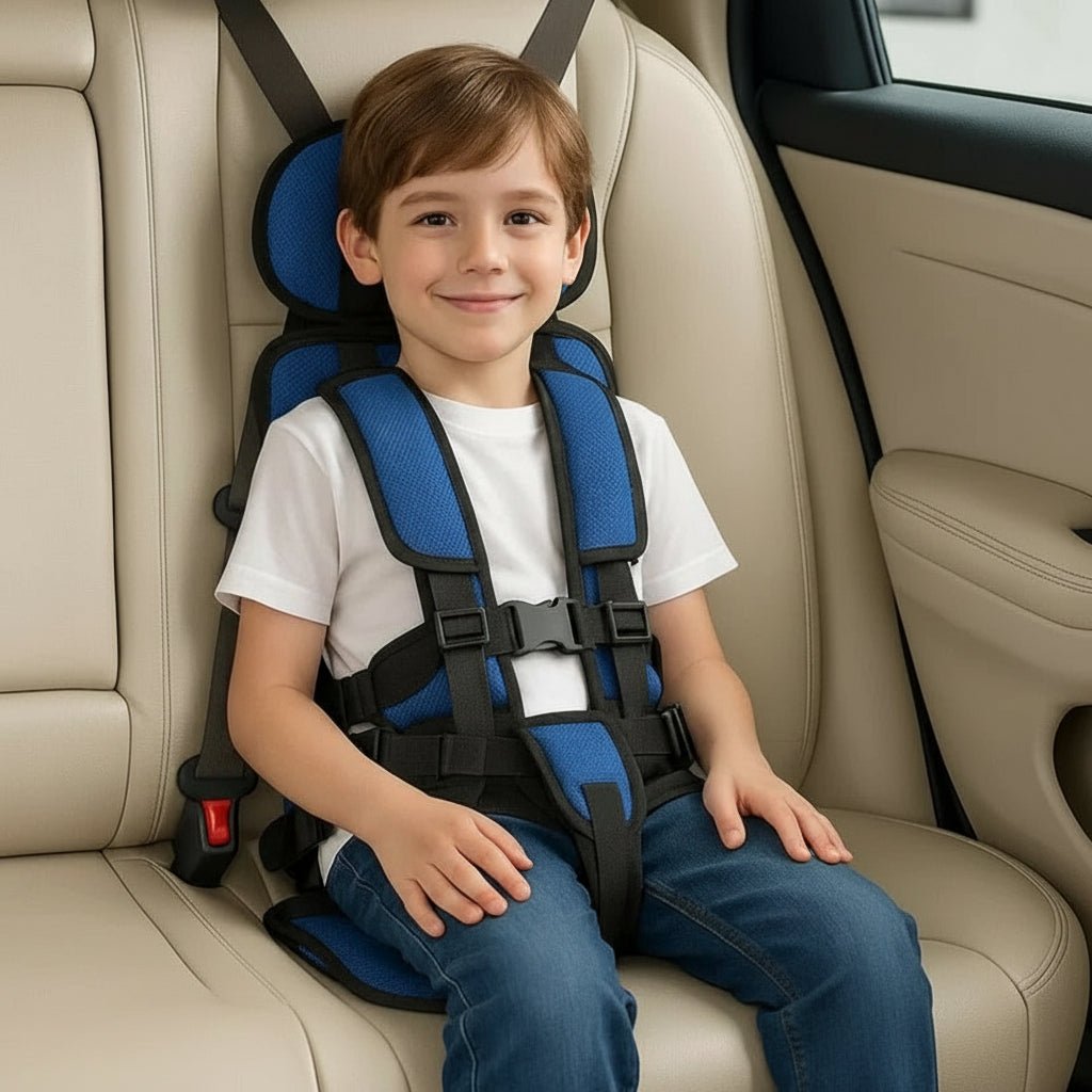 Portable Car Seat Booster for Kids - Travel Harness for Safety