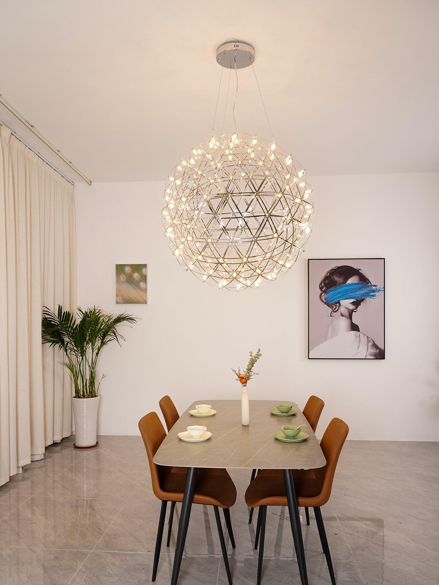 Modern Sphere Stainless Steel LED Pendant Light 1-Light