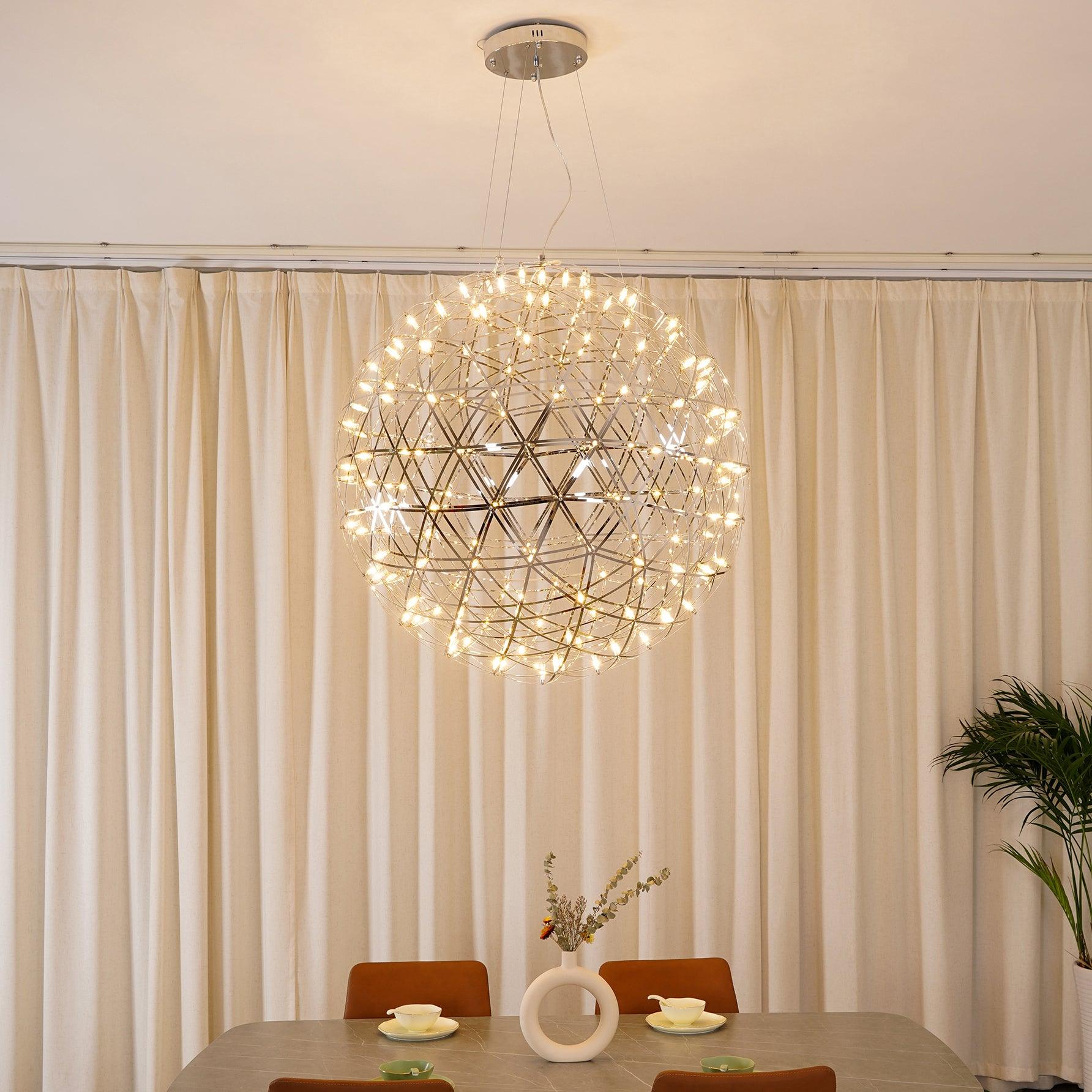 Modern Sphere Stainless Steel LED Pendant Light 1-Light