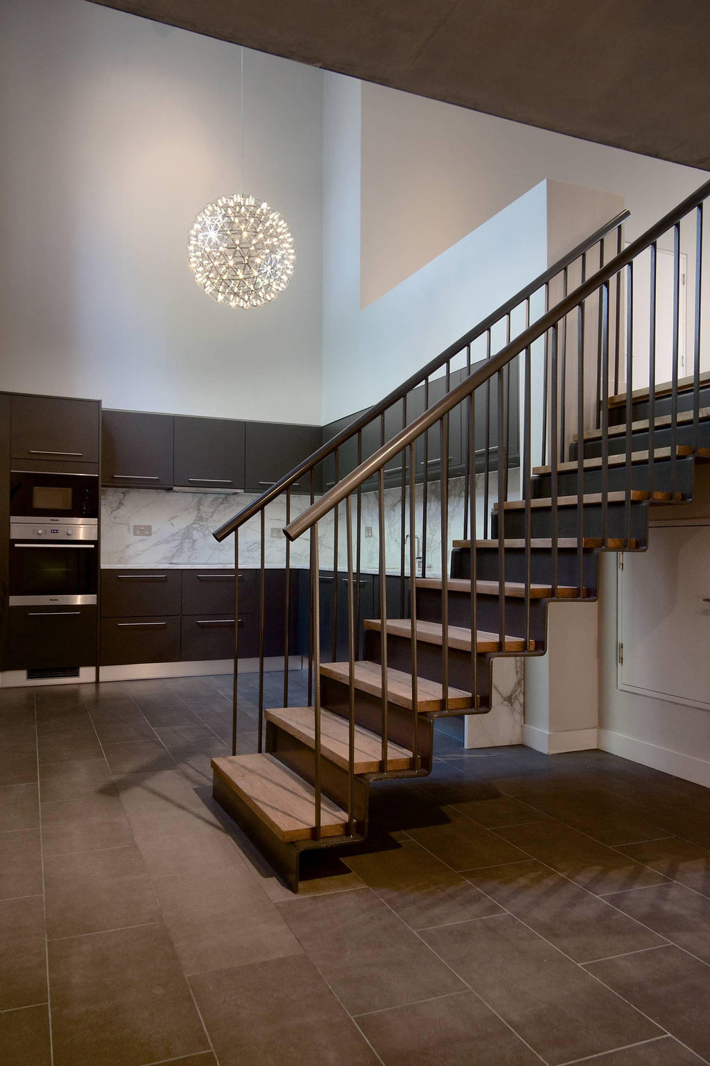 Modern Sphere Stainless Steel LED Pendant Light 1-Light