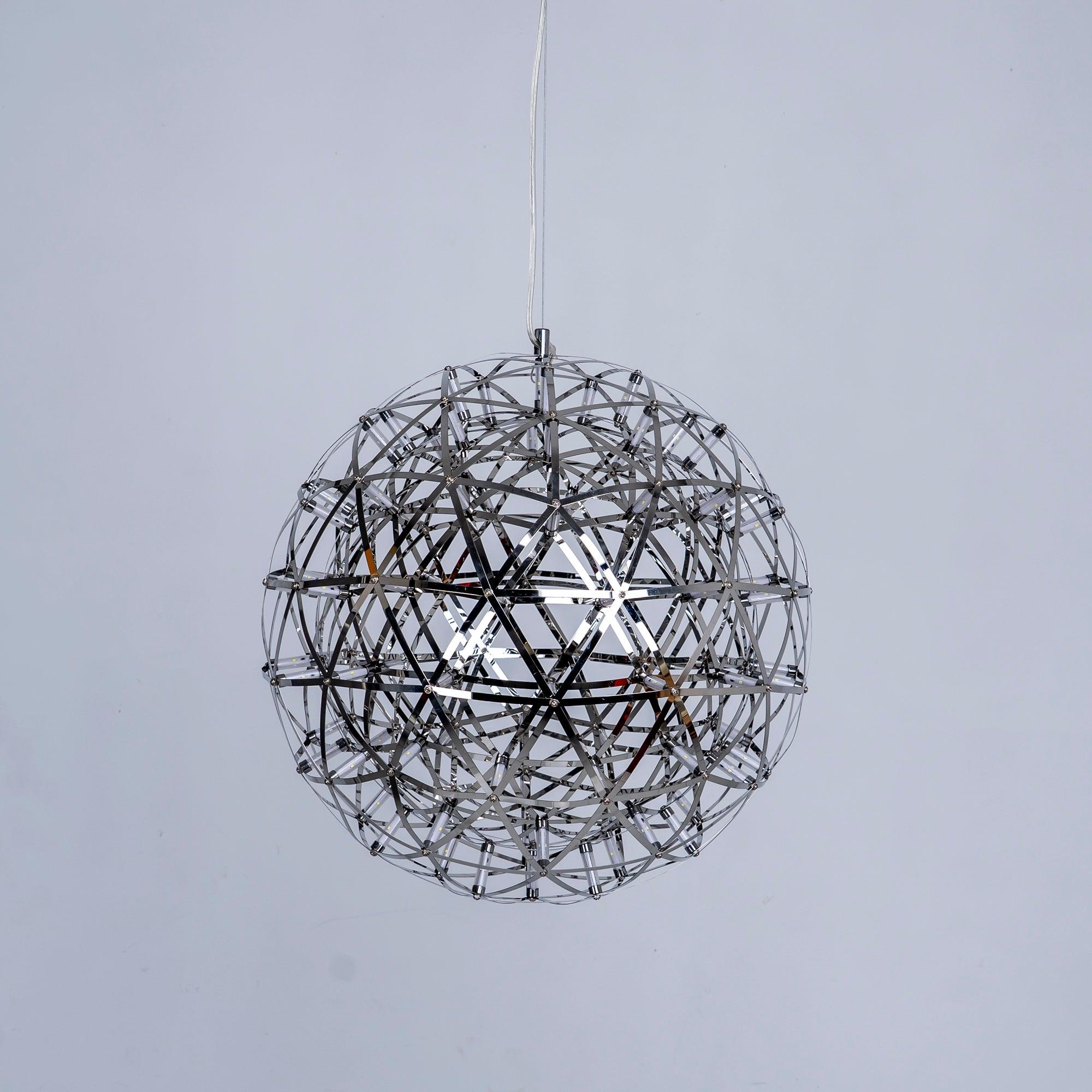 Modern Sphere Stainless Steel LED Pendant Light 1-Light