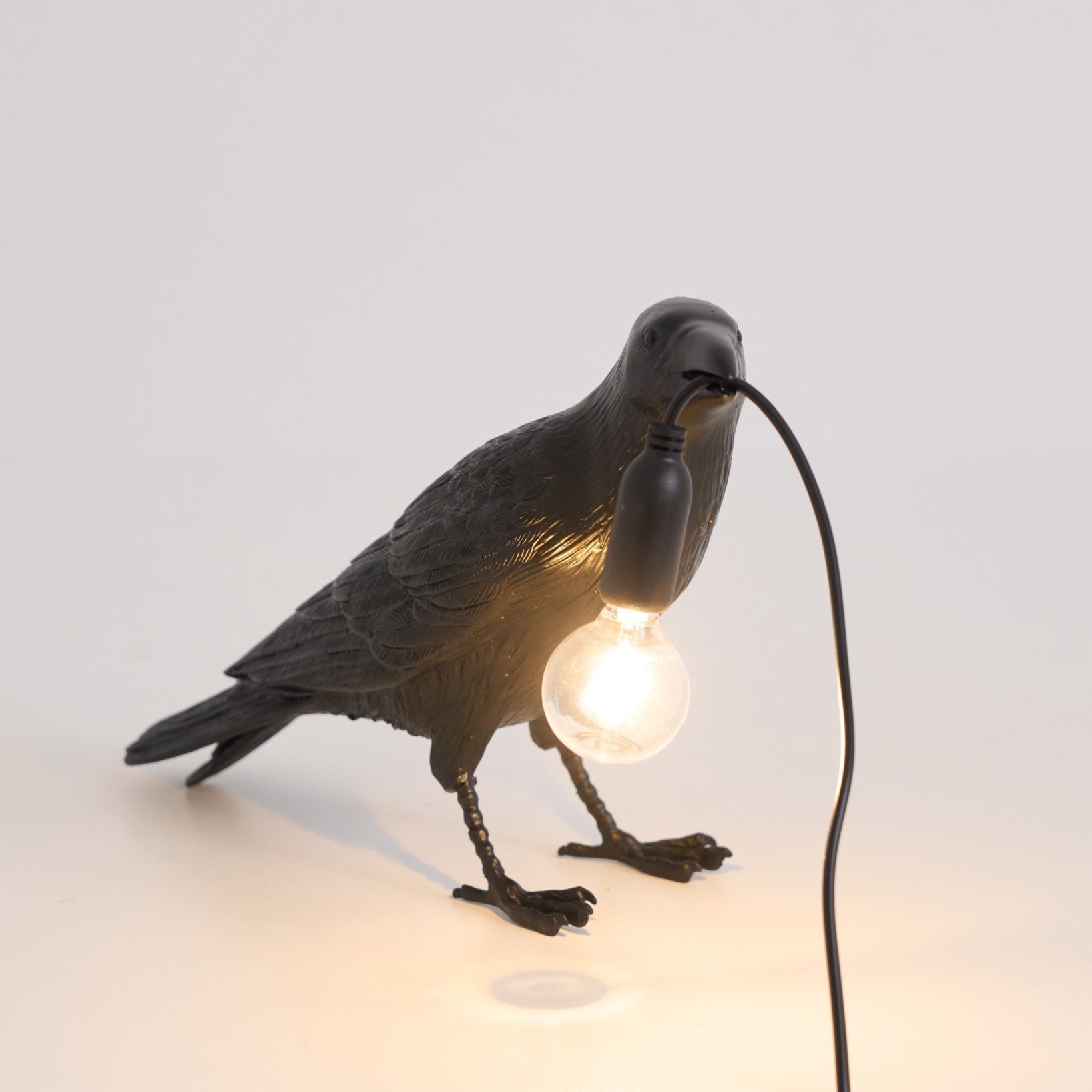 Creative Raven Resin LED Plug-In Table Lamp 1-Light