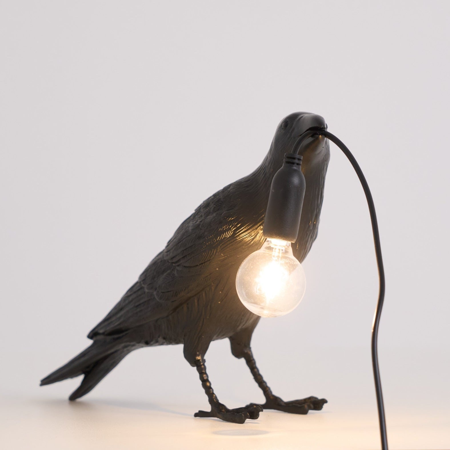 Creative Raven Resin LED Plug-In Table Lamp 1-Light