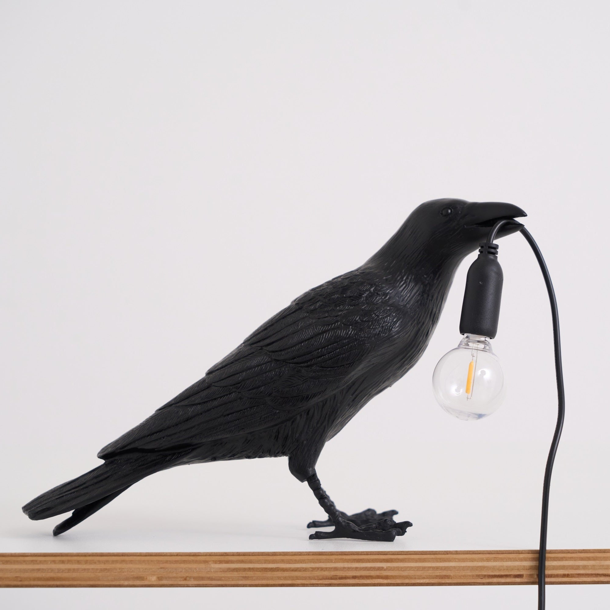 Creative Raven Resin LED Plug-In Table Lamp 1-Light