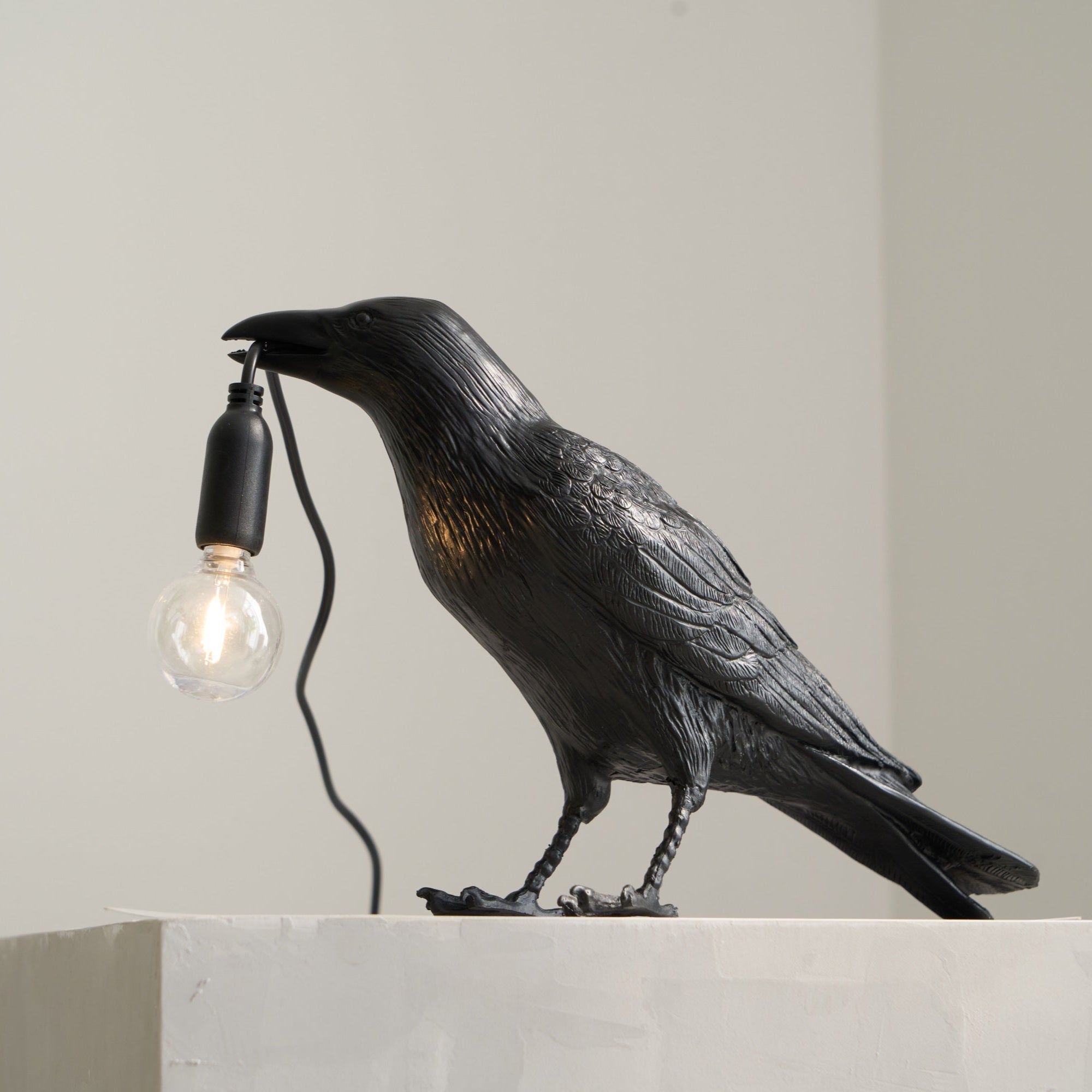 Creative Raven Resin LED Plug-In Table Lamp 1-Light