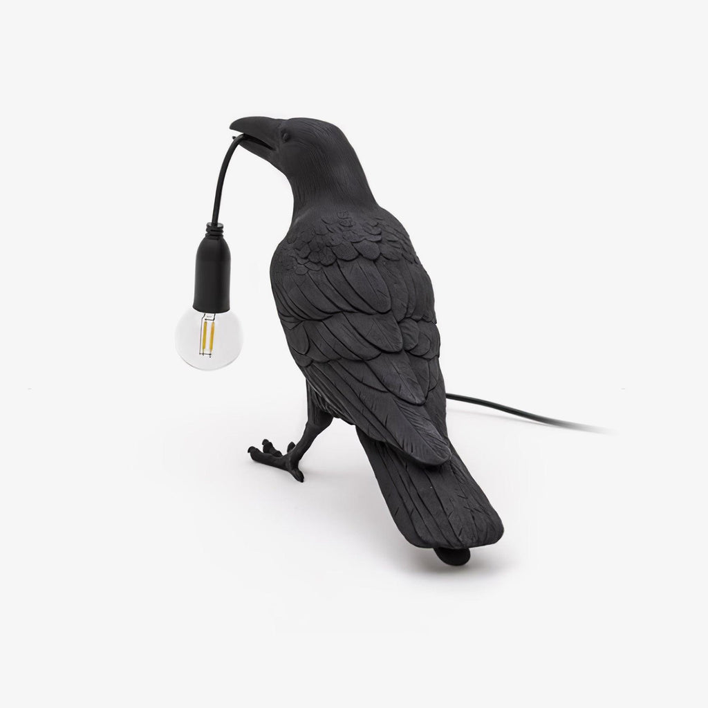 Creative Raven Resin LED Plug-In Table Lamp 1-Light