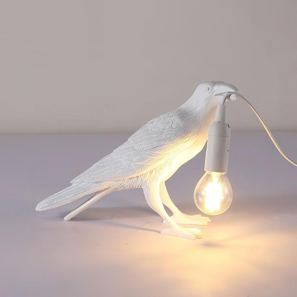 Creative Raven Resin LED Plug-In Table Lamp 1-Light