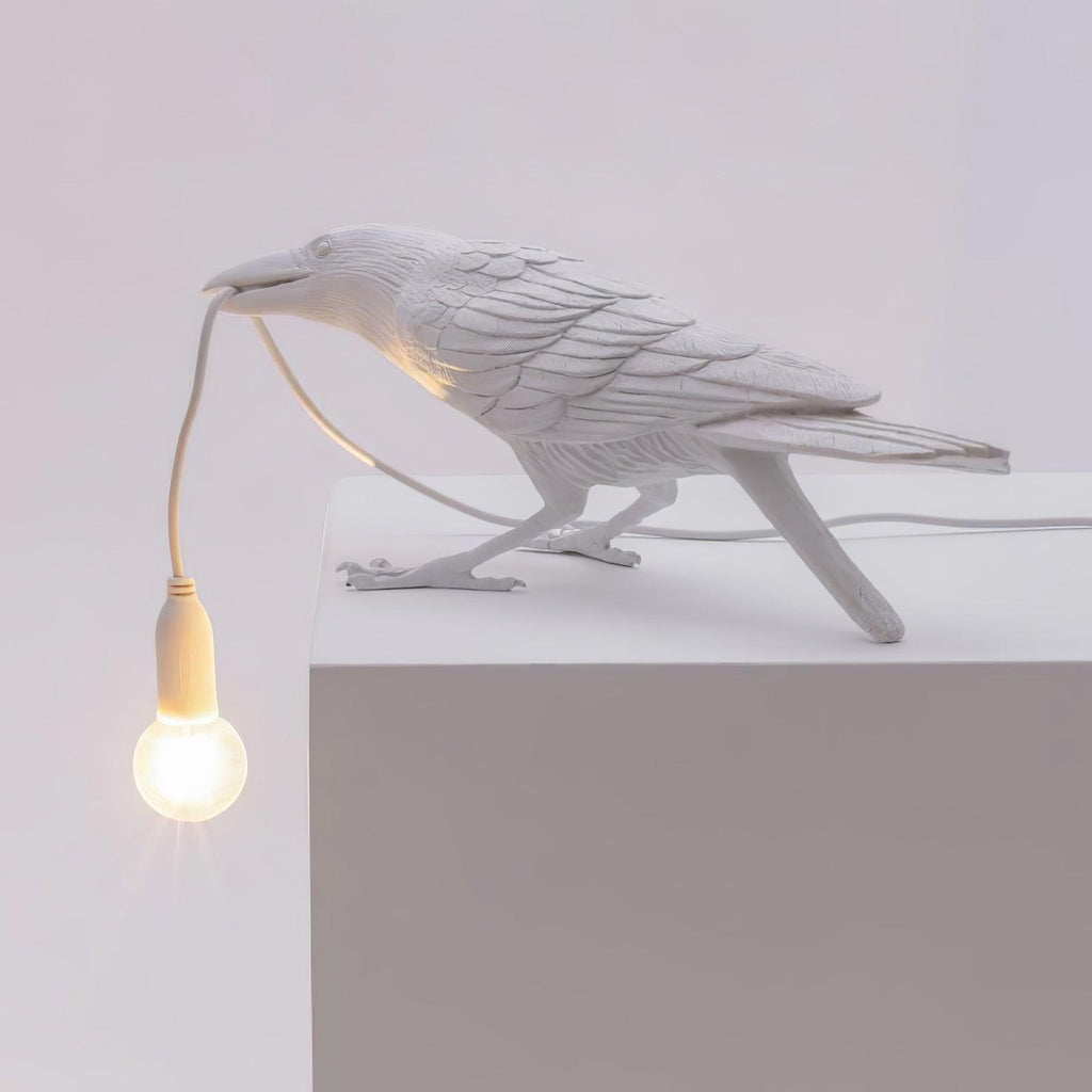 Creative Raven Resin LED Plug-In Table Lamp 1-Light