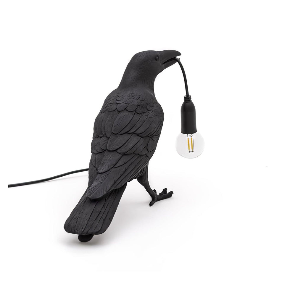 Creative Raven Resin LED Plug-In Table Lamp 1-Light